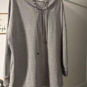 Cable & Gauge Gray Hooded Sweater